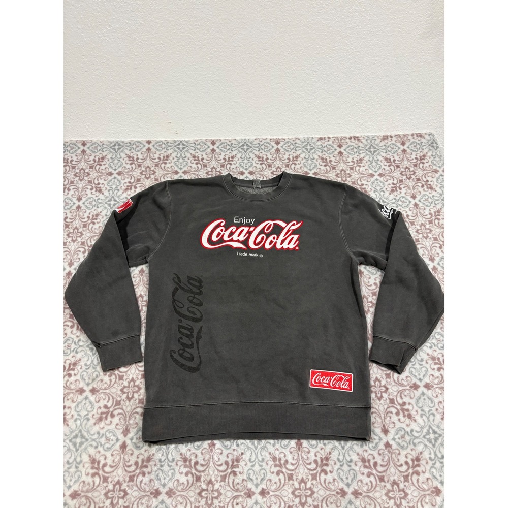 Coca-Cola Polar Bear Graphic Sweatshirt Charcoal Gray Independent Trading Co L